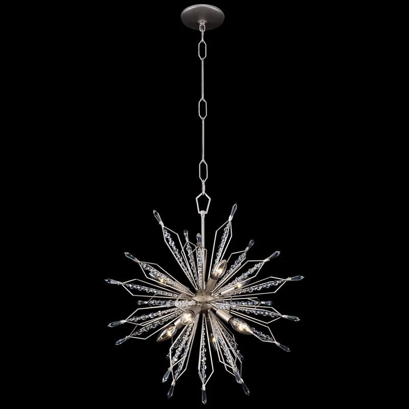 Varaluz Orbital 24" Wide Gold Dust 8-Light Pendant 1 Varaluz Orbital 24" Wide Gold Dust 8-Light Pendant