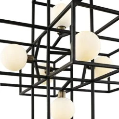 Varaluz Plaza 17 1/2" Wide Carbon 6-Light LED Pendant -Modern Lamp Shop varaluz plaza 17 and one half inch wide carbon 6 light led pendant 69p89views2