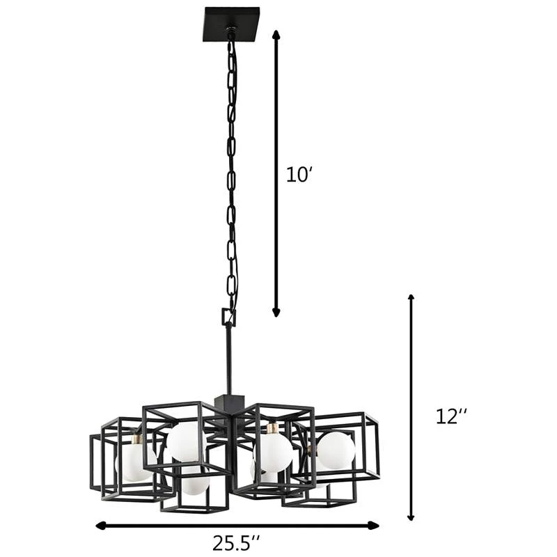 Varaluz Plaza 25 1/2" Wide Carbon 8-Light LED Pendant 3 Varaluz Plaza 25 1/2" Wide Carbon 8-Light LED Pendant - Image 3