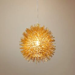 Varaluz Urchin 6 1/4" Wide Gold Mini Pendant Light