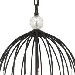 Varaluz Voliere 14 1/2" Wide Matte Black Crystal 3-Light Pendant -Modern Lamp Shop varaluz voliere 14 and one half inch wide matte black crystal 3 light pendant 508k1views2