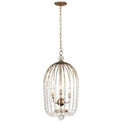 Varaluz Voliere 14 1/2"W Havana Gold 3-Light Pendant Light -Modern Lamp Shop varaluz voliere 14 and one half inchw havana gold 3 light pendant light 86g24views3