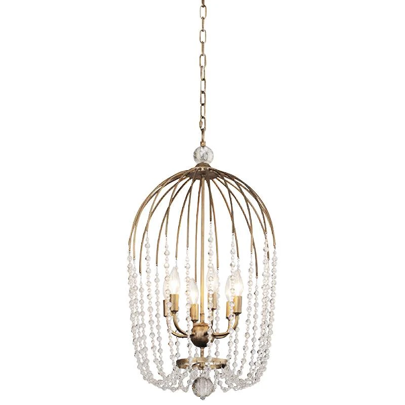 Varaluz Voliere 16 3/4"W Havana Gold 6-Light Pendant Light 1 Varaluz Voliere 16 3/4"W Havana Gold 6-Light Pendant Light