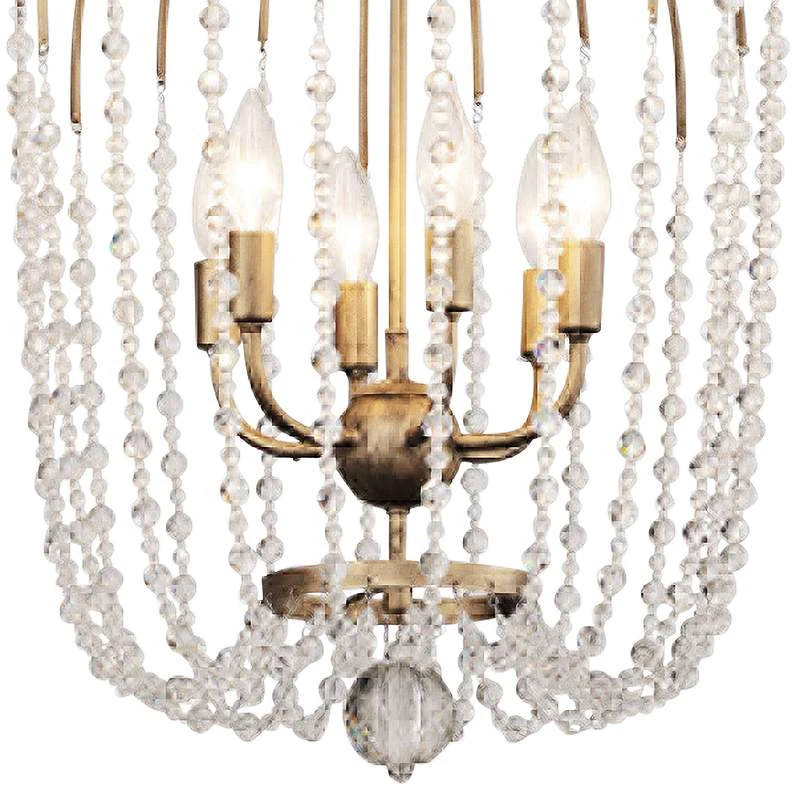 Varaluz Voliere 16 3/4"W Havana Gold 6-Light Pendant Light 2 Varaluz Voliere 16 3/4"W Havana Gold 6-Light Pendant Light - Image 2