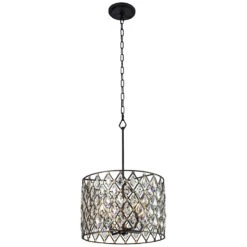Varaluz Windsor 18"W Carbon And Gold 4-Light Pendant Light 7 Varaluz Windsor 18"W Carbon And Gold 4-Light Pendant Light -Modern Lamp Shop varaluz windsor 18 inchw carbon and gold 4 light pendant light 86g30views3