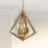 Maxim Vector 19 1/4"W Weathered Oak W/ Antique Brass Pendant Light