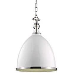 Viceroy 12 3/4" Wide White And Polished Nickel Pendant Light