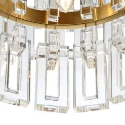 Vienna Full Spectrum Luxum 18 3/4" Brass And Crystal Pendant Light 9 Vienna Full Spectrum Luxum 18 3/4" Brass And Crystal Pendant Light -Modern Lamp Shop vienna full spectrum luxum 18 and three quarter inch brass and crystal pendant light 64t69views2