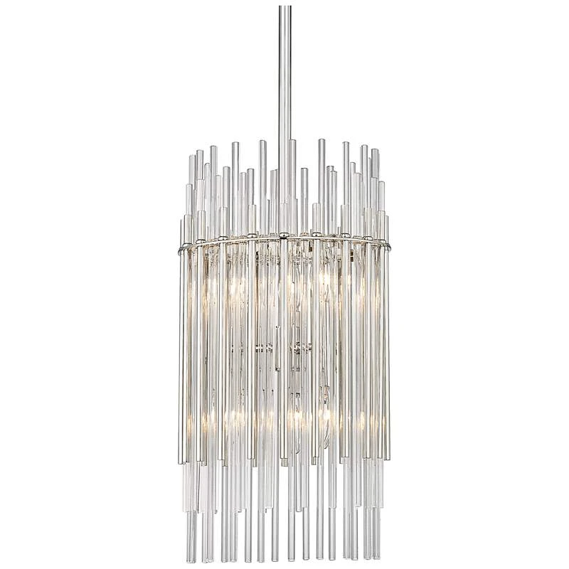 Wallis 10 1/2" Wide Polished Nickel Mini Pendant 1 Wallis 10 1/2" Wide Polished Nickel Mini Pendant