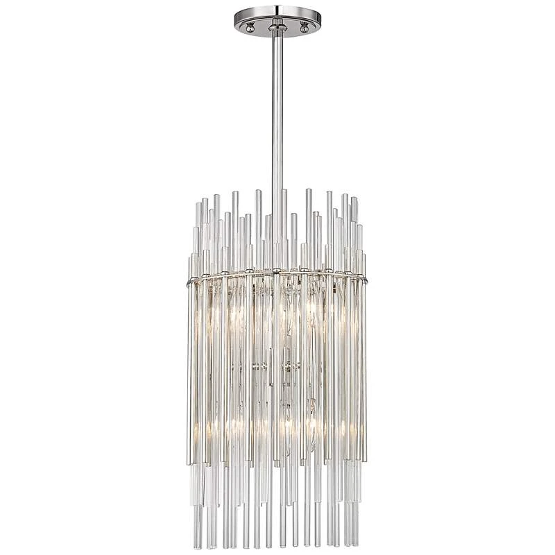 Wallis 10 1/2" Wide Polished Nickel Mini Pendant 2 Wallis 10 1/2" Wide Polished Nickel Mini Pendant - Image 2