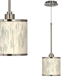 Weeping Willow Giclee Glow Mini Pendant Light