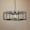 Wired 23 1/4" Wide Black LED Pendant Light