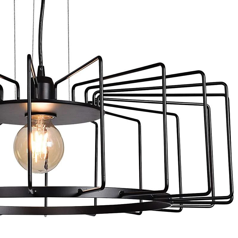 Wired 23 1/4" Wide Black LED Pendant Light 3 Wired 23 1/4" Wide Black LED Pendant Light - Image 3